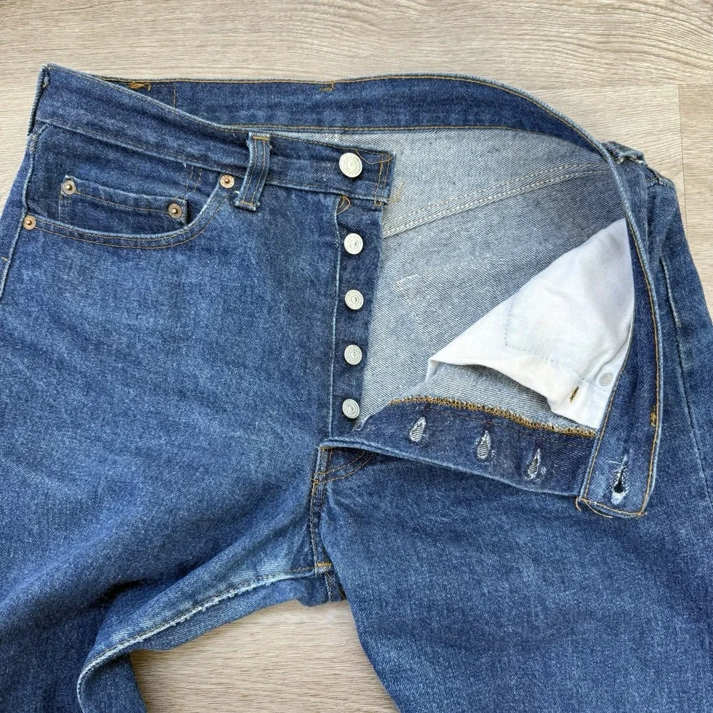 Vintage 80s Levis 501 0000 XX Jeans Made in USA Button 524 Denim Actual 32x26.5